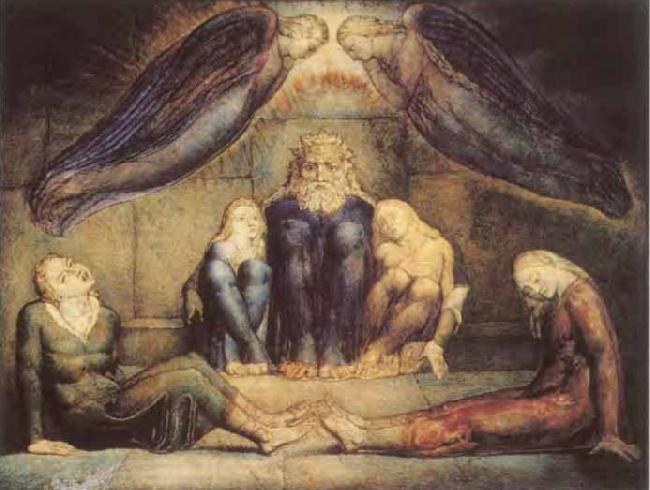 William Blake Count Ugolino and his sons in prision oil painting picture